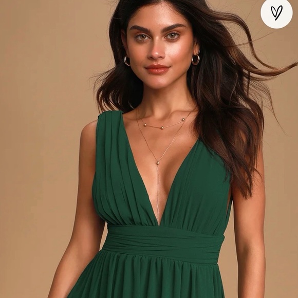 Lulus Heavenly Hues Forest Green Maxi Dress - Picture 4 of 15